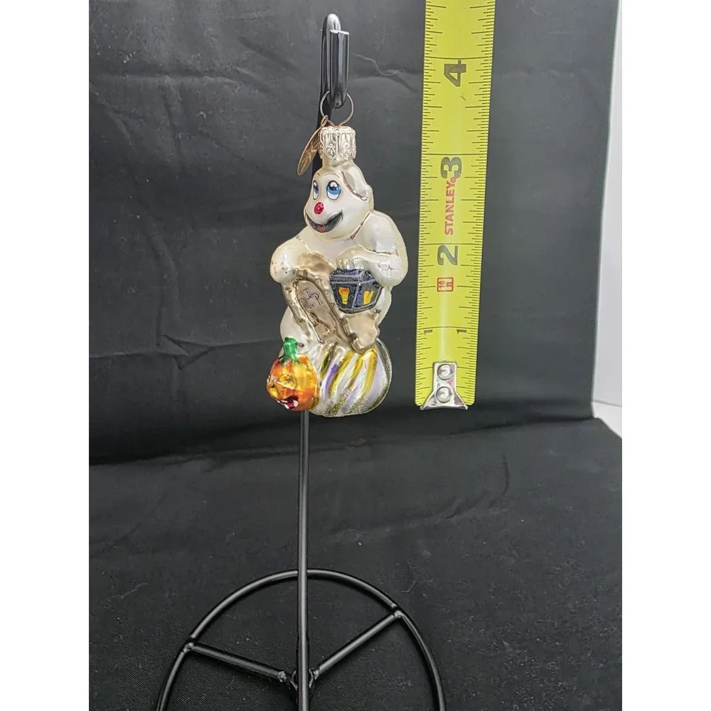 SIGNED Christopher Radko Fright D'Light Halloween Ghost Ornament 991660 VTG 1999